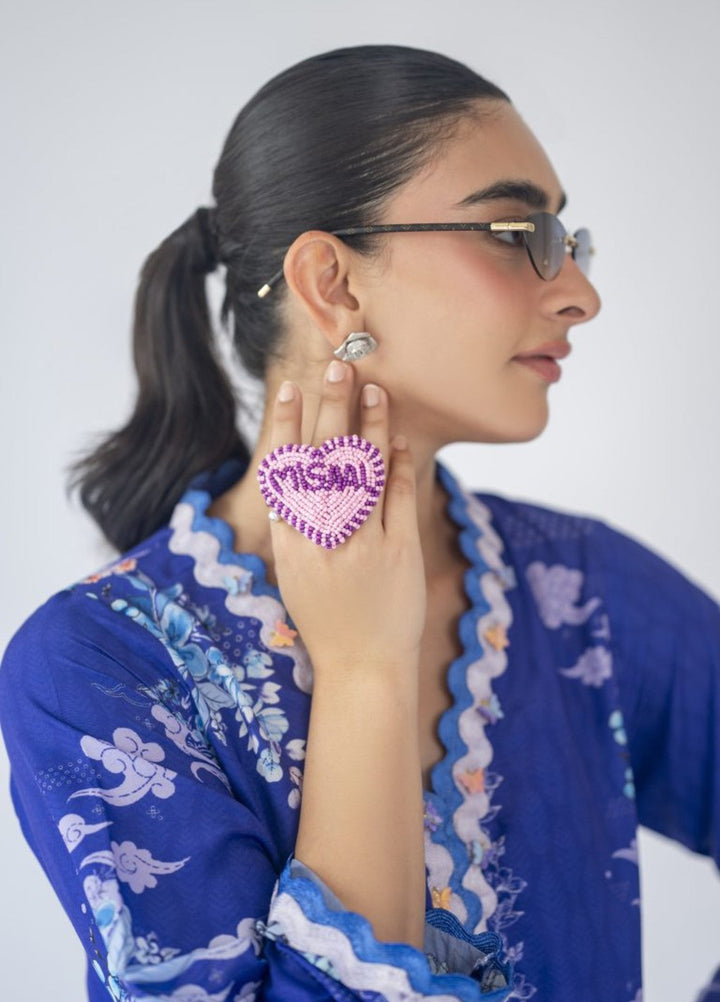 Misaal by Ayesha Somaya Charmed Women Pret Lawn Silk Suits 2 Piece The Ocean - Casual Collection