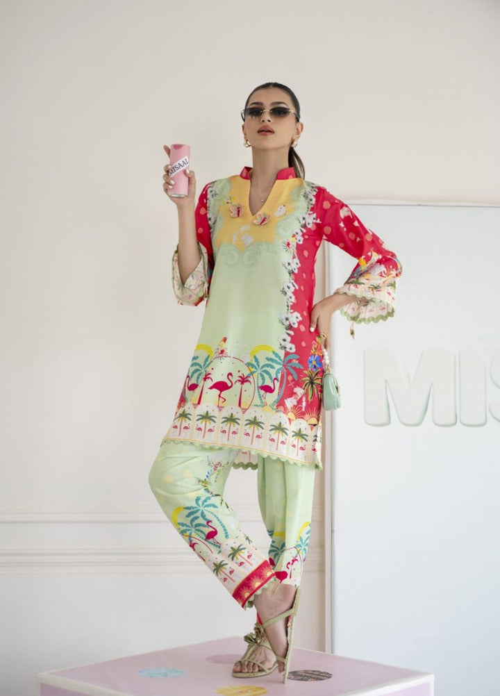 Misaal by Ayesha Somaya Charmed Women Pret Lawn Silk Suits 2 Piece The Swan - Casual Collection