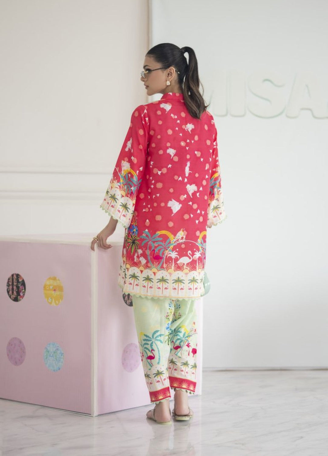 Misaal by Ayesha Somaya Charmed Women Pret Lawn Silk Suits 2 Piece The Swan - Casual Collection