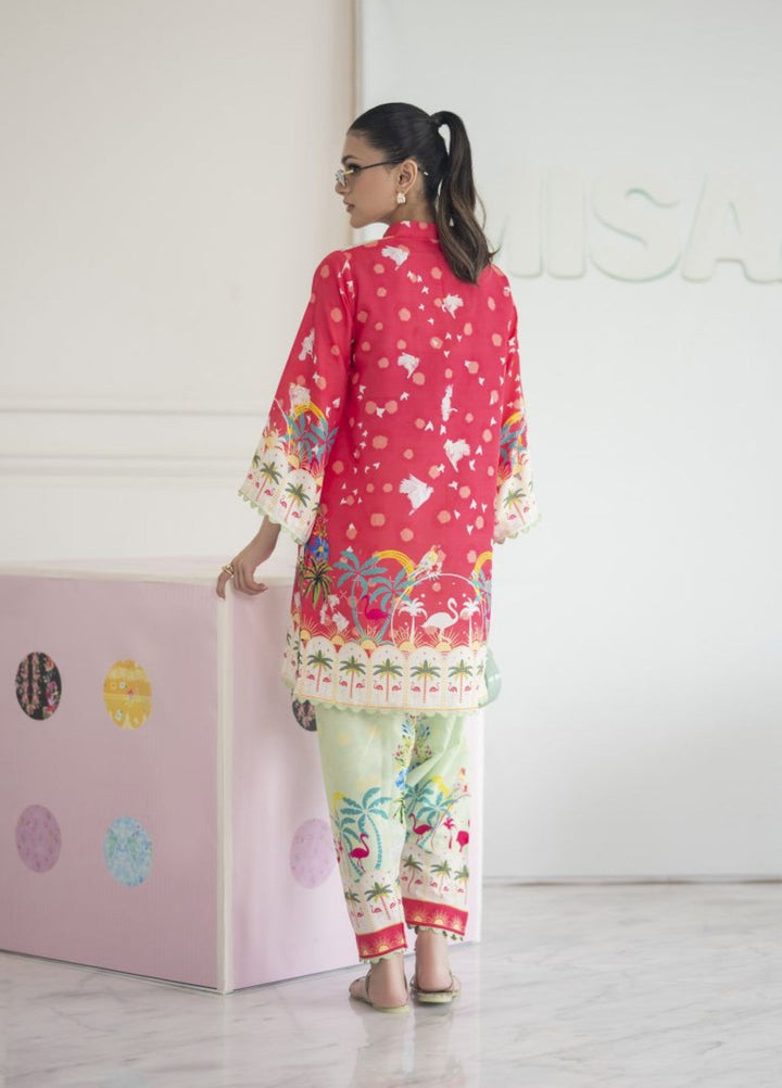 Misaal by Ayesha Somaya Charmed Women Pret Lawn Silk Suits 2 Piece The Swan - Casual Collection