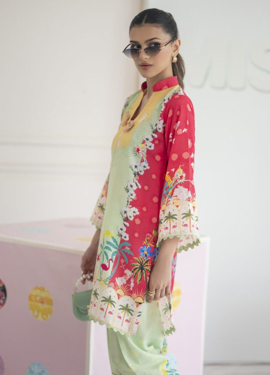 Misaal by Ayesha Somaya Charmed Women Pret Lawn Silk Suits 2 Piece The Swan - Casual Collection