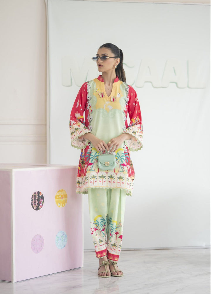 Misaal by Ayesha Somaya Charmed Women Pret Lawn Silk Suits 2 Piece The Swan - Casual Collection
