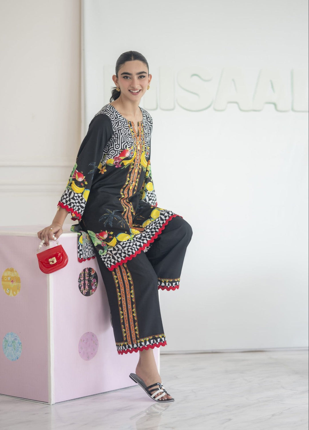 Misaal by Ayesha Somaya Charmed Women Pret Lawn Silk Suits 2 Piece Tropical Muse - Casual Collection