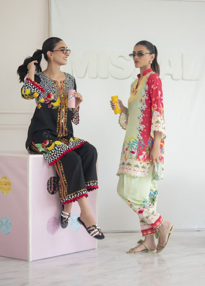 Misaal by Ayesha Somaya Charmed Women Pret Lawn Silk Suits 2 Piece Tropical Muse - Casual Collection