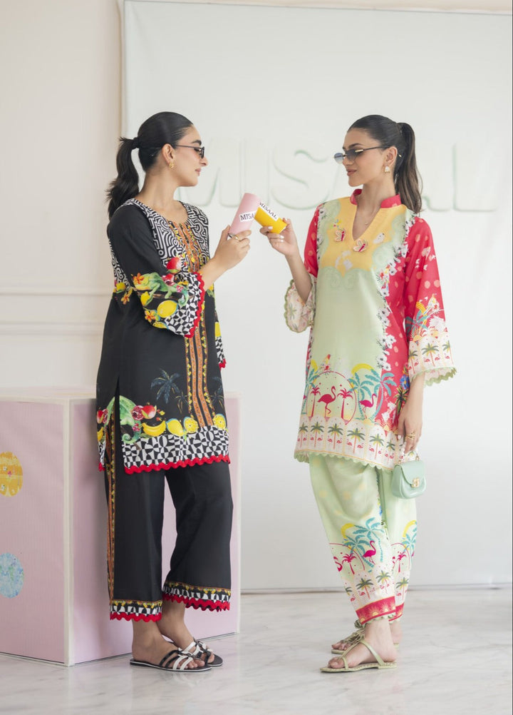 Misaal by Ayesha Somaya Charmed Women Pret Lawn Silk Suits 2 Piece Tropical Muse - Casual Collection