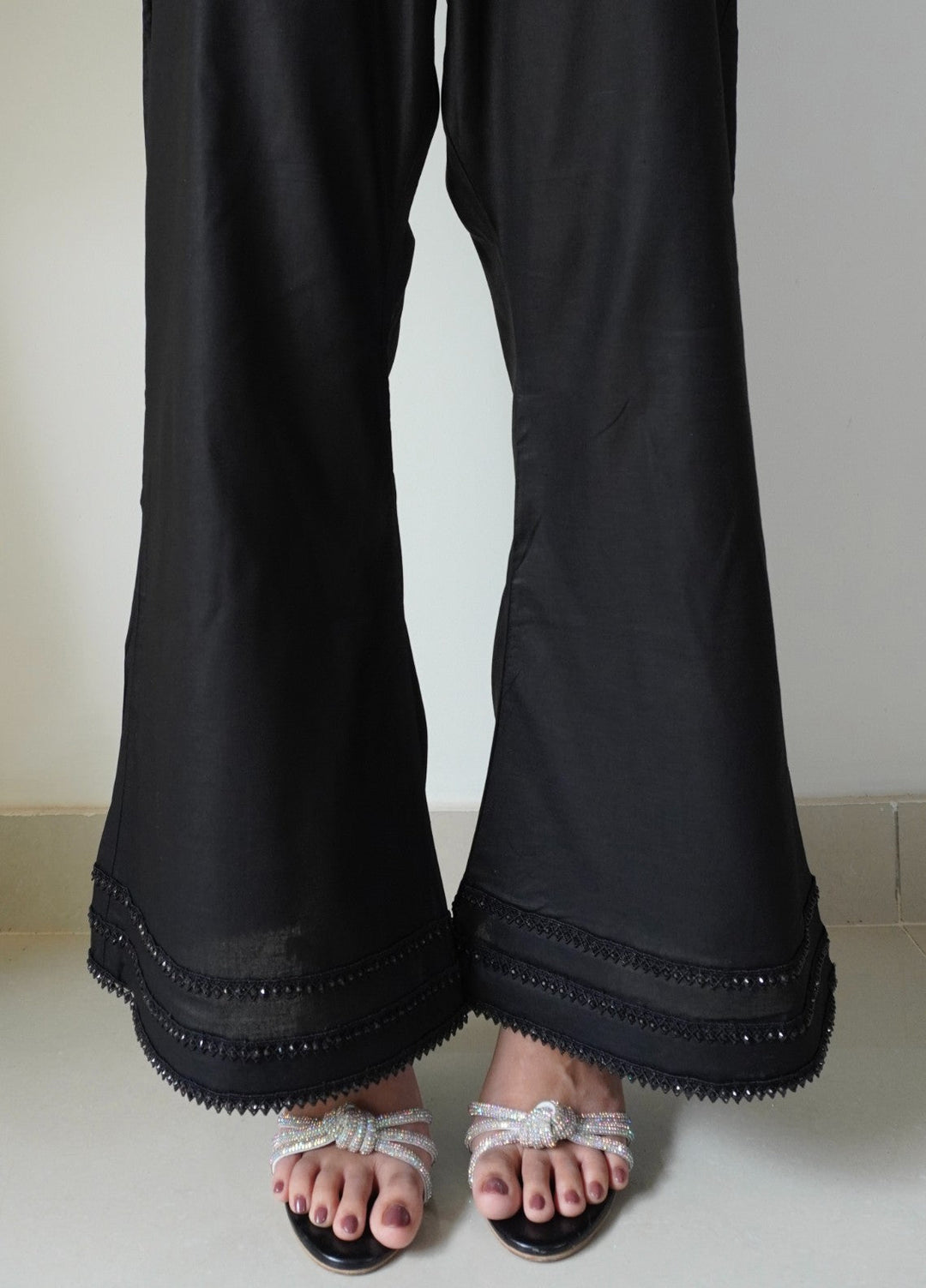 Breezy Basics by Deck Up Women Bottoms 1 Piece Pearl Bell Bottoms - Black - Summer Collection