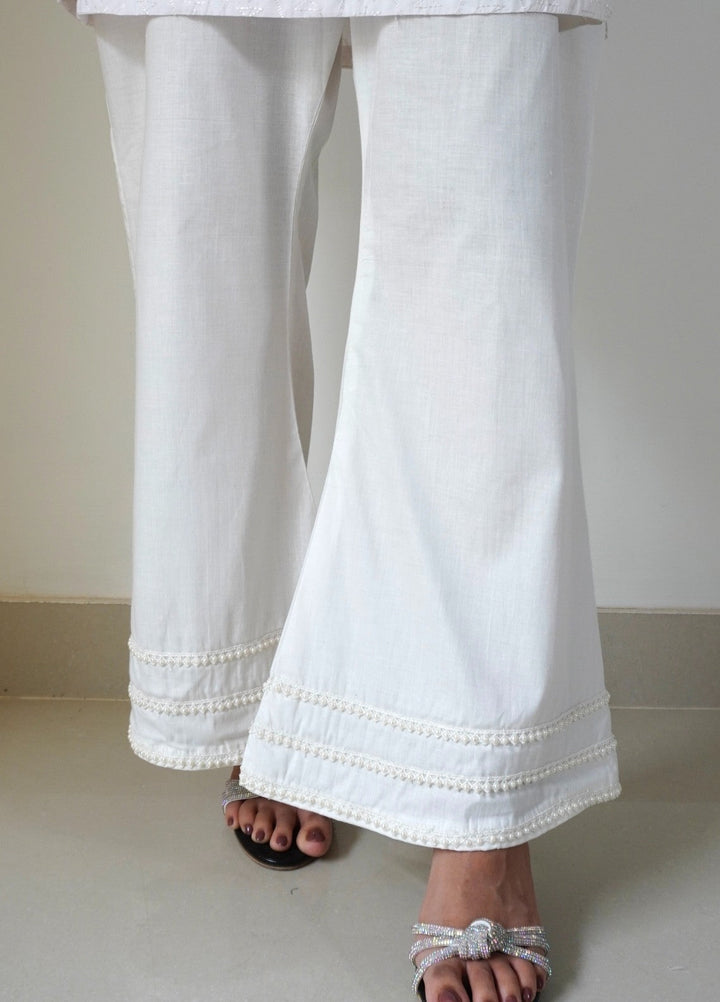 Breezy Basics by Deck Up Women Bottoms 1 Piece Pearl Bell Bottoms - White - Summer Collection