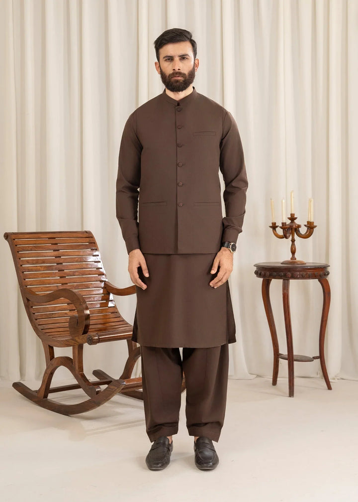 Shan-e-Buraq Mens Eastern Wash N Wear 3 Piece Zameer - Formals Collection