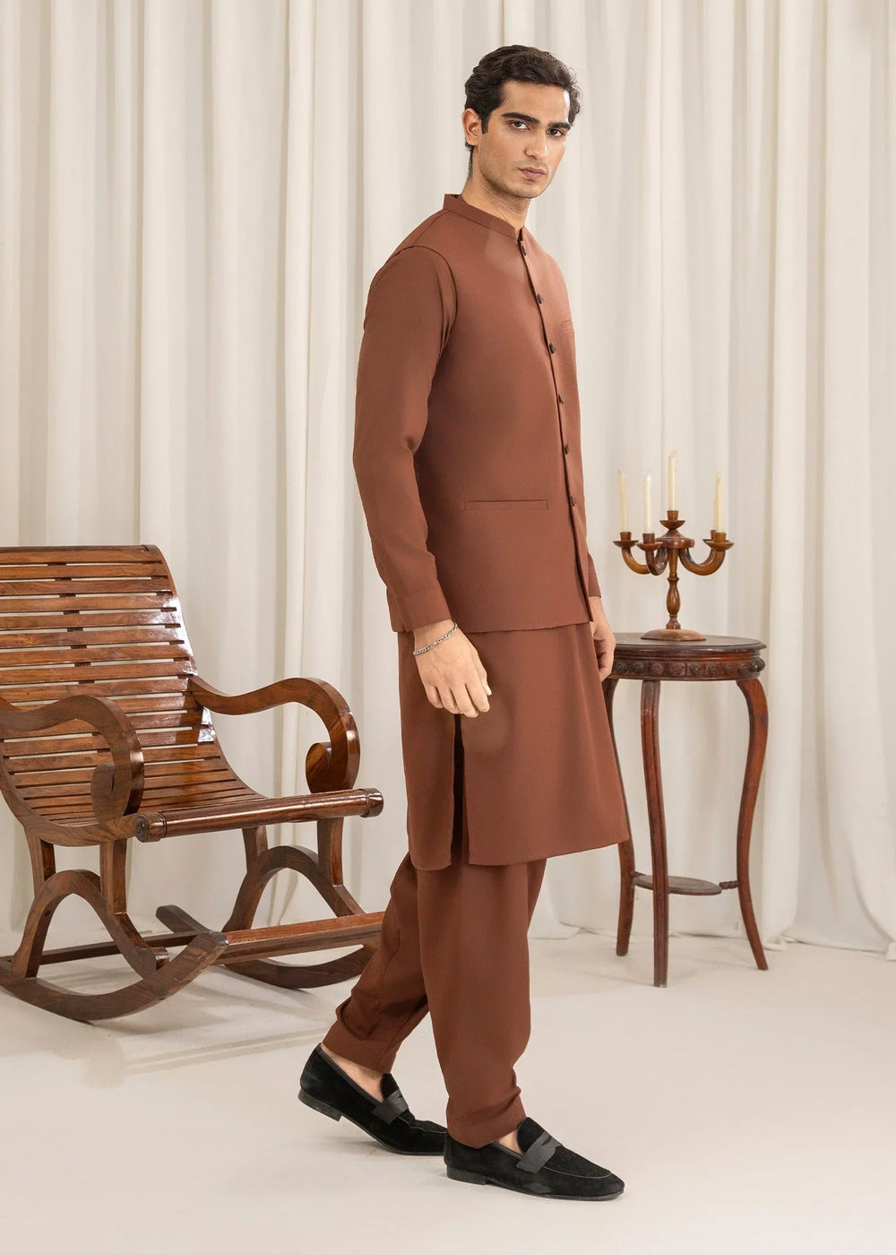 Shan-e-Buraq Mens Eastern Wash N Wear 3 Piece Karam - Formals Collection