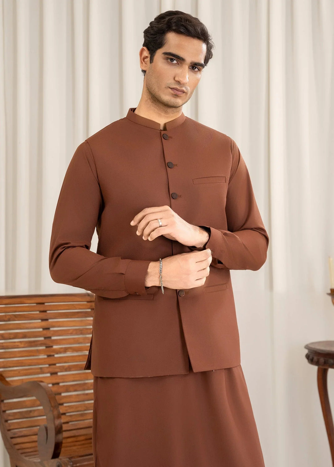 Shan-e-Buraq Mens Eastern Wash N Wear 3 Piece Karam - Formals Collection