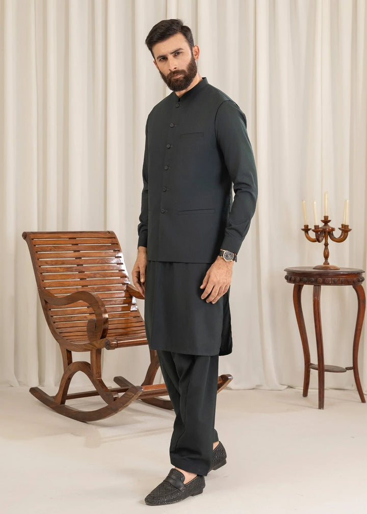 Shan-e-Buraq Mens Eastern Wash N Wear 3 Piece Rameel - Formals Collection