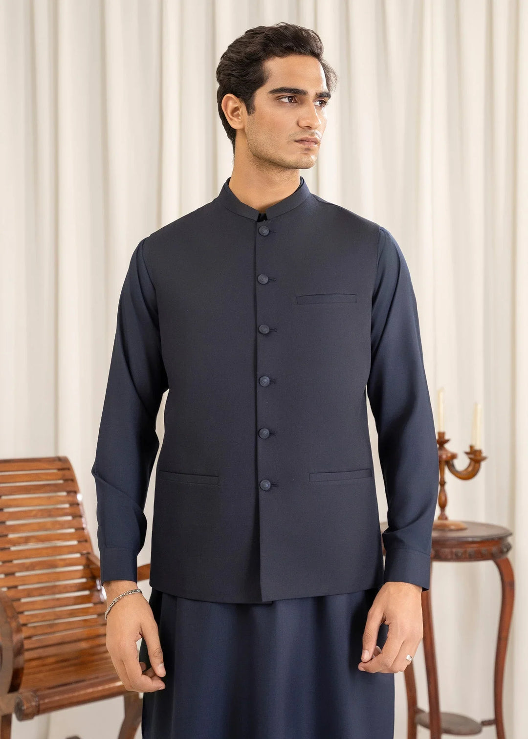 Shan-e-Buraq Mens Eastern Wash N Wear 3 Piece Nuraan - Formals Collection