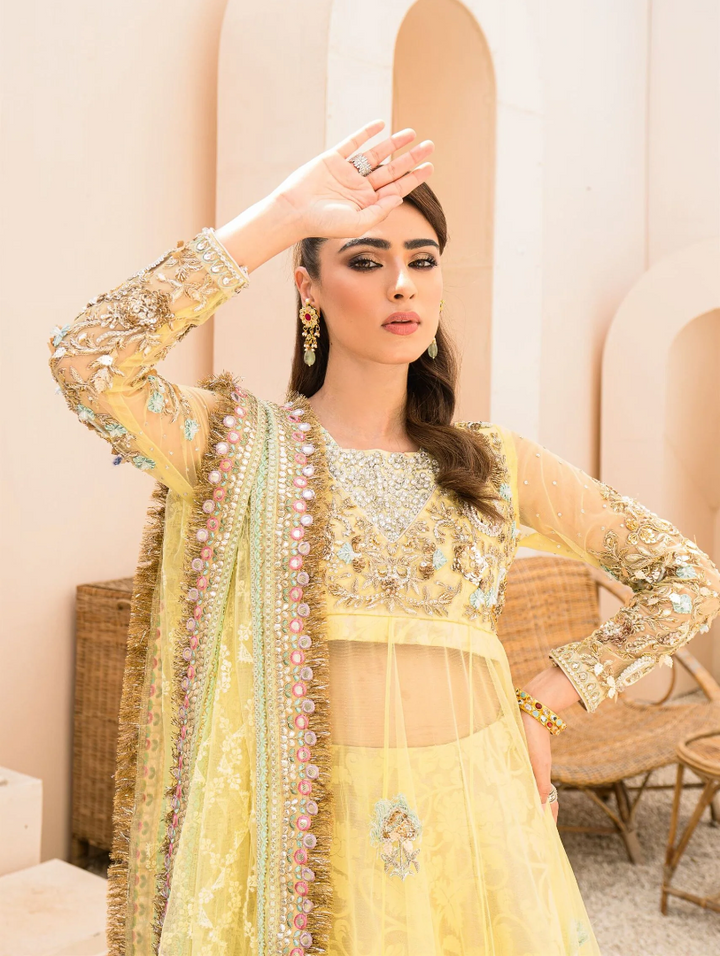 Luxe By Hues Atelier Women Pret 3 Piece Hennah - Formals Collection