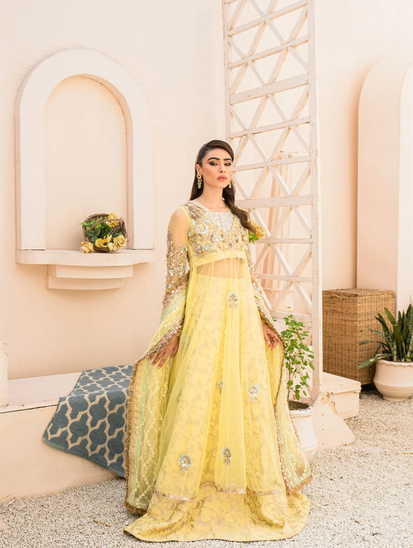 Luxe By Hues Atelier Women Pret 3 Piece Hennah - Formals Collection