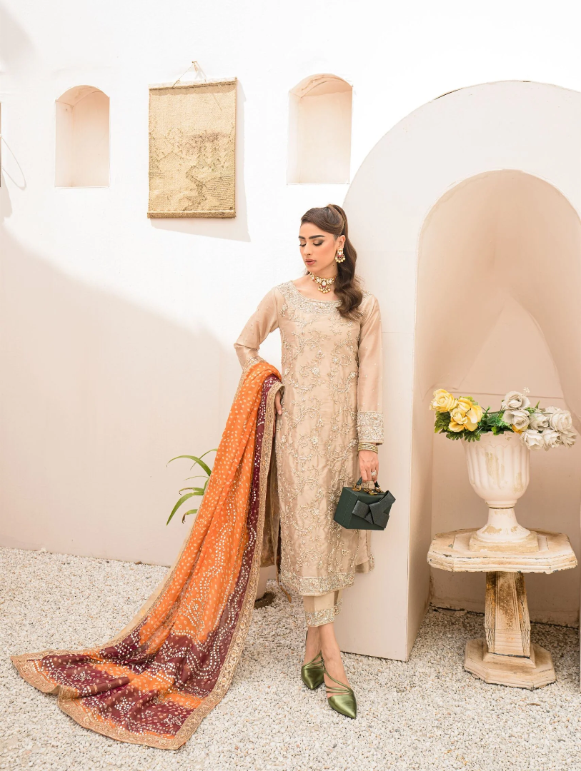 Luxe By Hues Atelier Women Pret 3 Piece Norah - Formals Collection