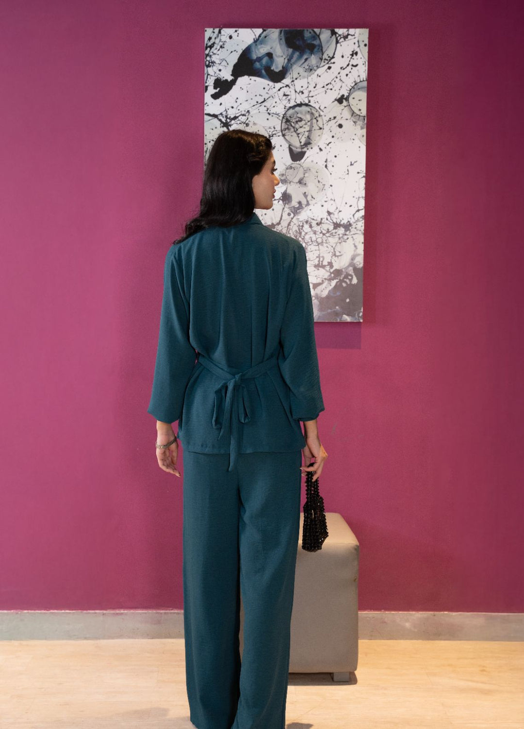 Evenmore by The Slay Wear Pret Crepe 2 Piece Sea State - Formals Collection