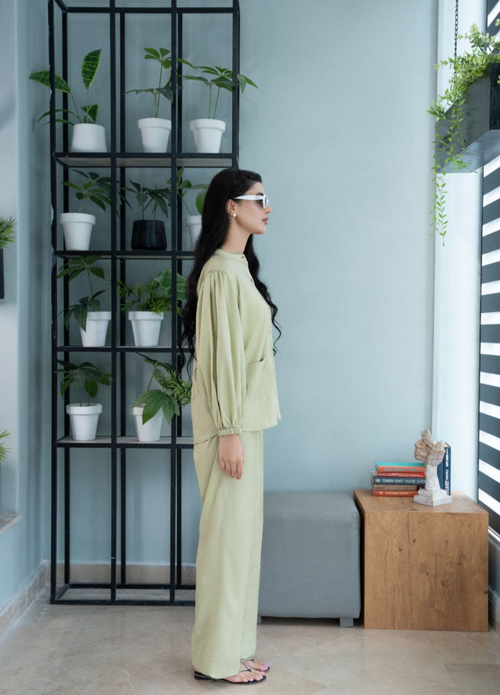 Evenmore by The Slay Wear Pret Tropical 2 Piece Greenscape - Formals Collection