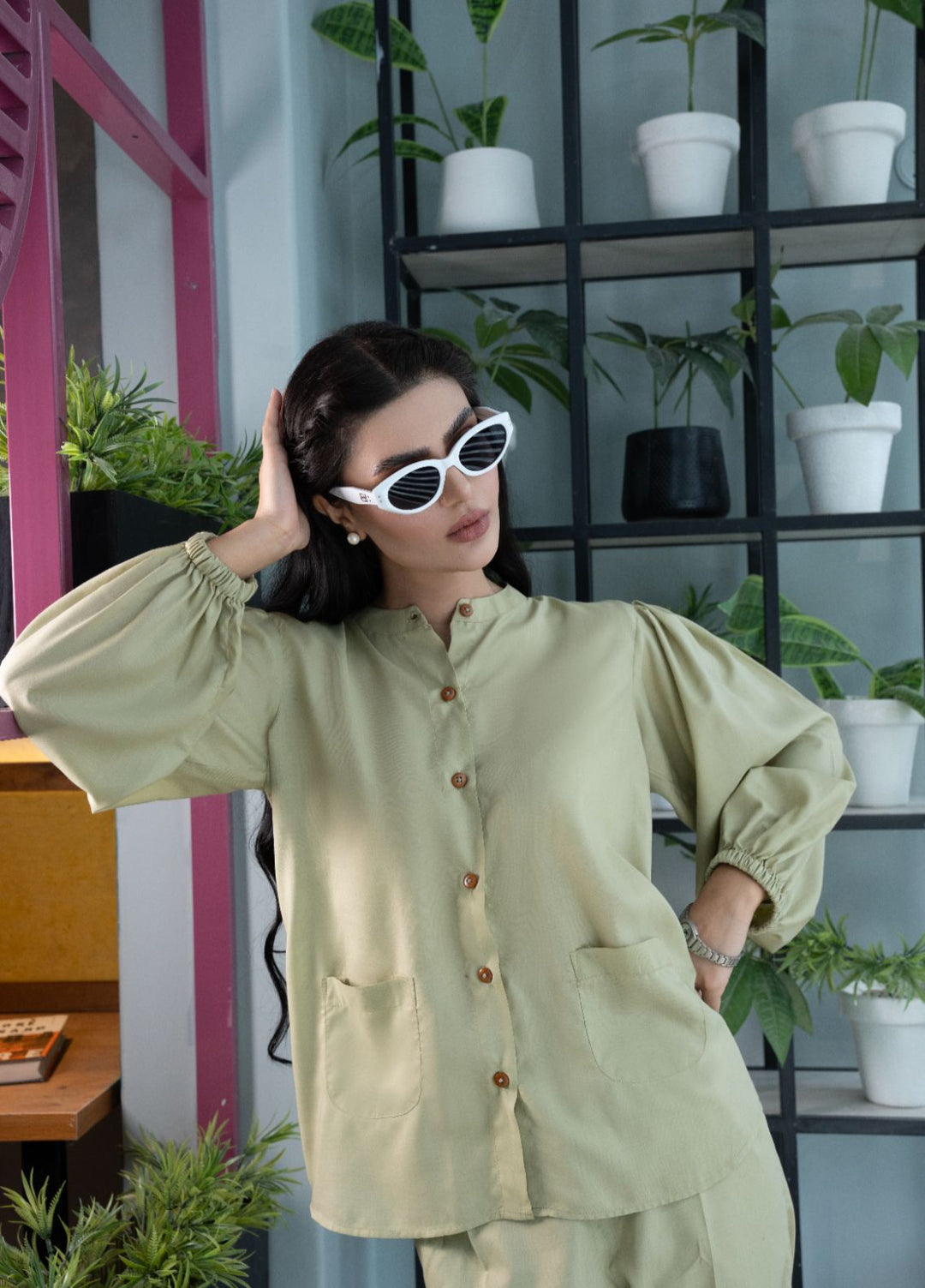 Evenmore by The Slay Wear Pret Tropical 2 Piece Greenscape - Formals Collection