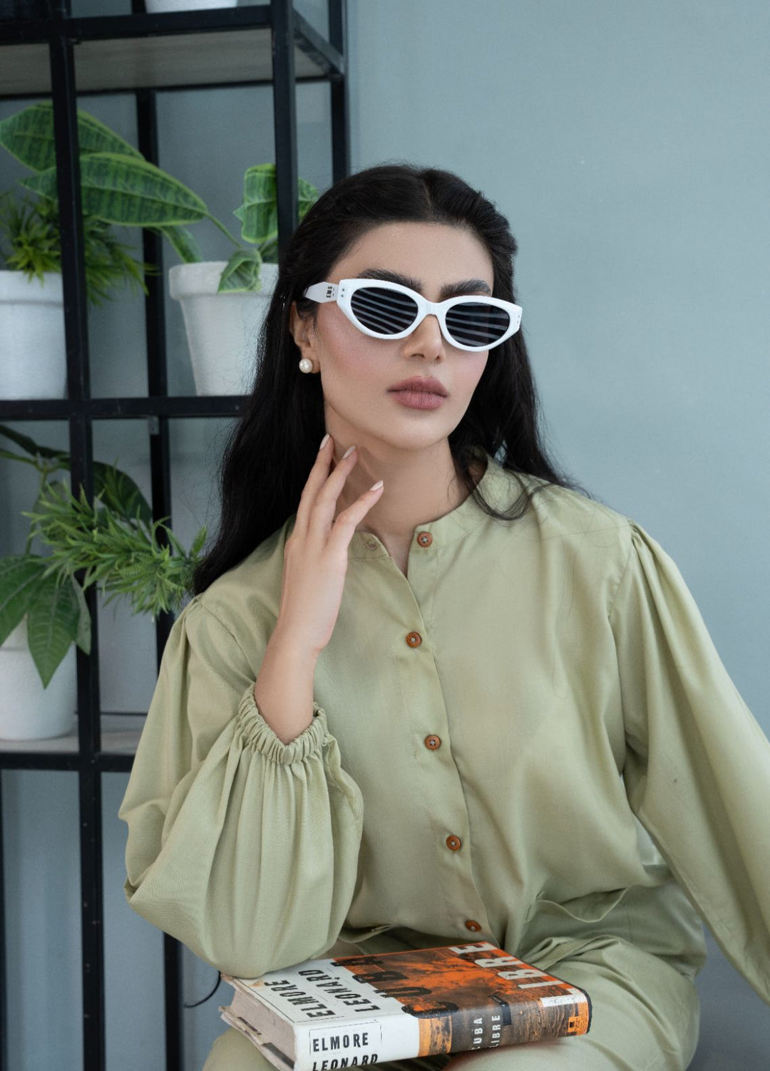 Evenmore by The Slay Wear Pret Tropical 2 Piece Greenscape - Formals Collection