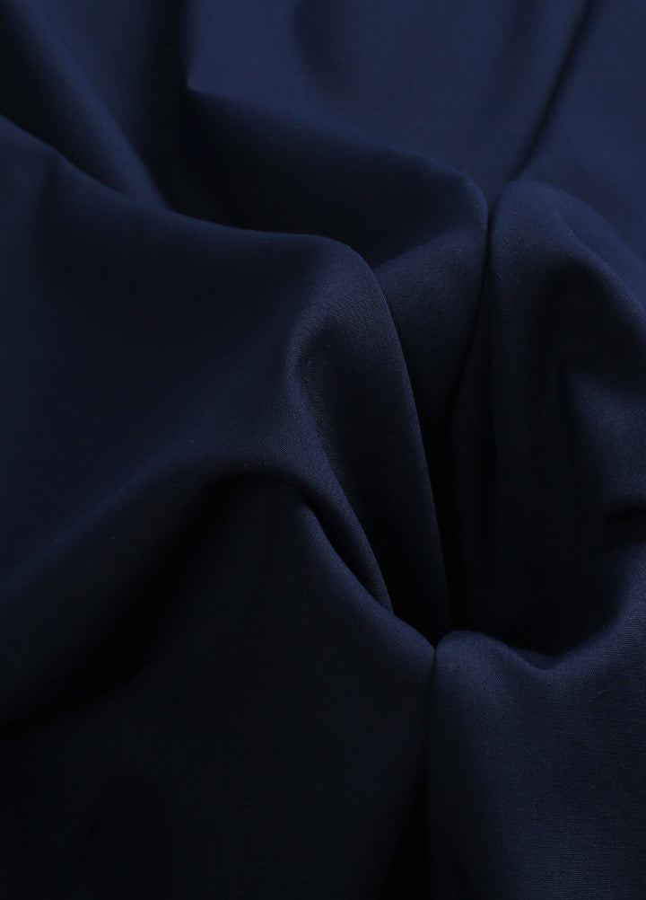 Monochorme by fabrich Men Unstitch 5-Colors Cross-Stitch Embroidered Bann/Placket Navy GTS-FE-019 - Casual Collection