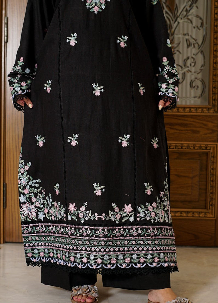 Zyna Unstitched Embroidered Khaddar 3 Piece Noir - Winter Collection