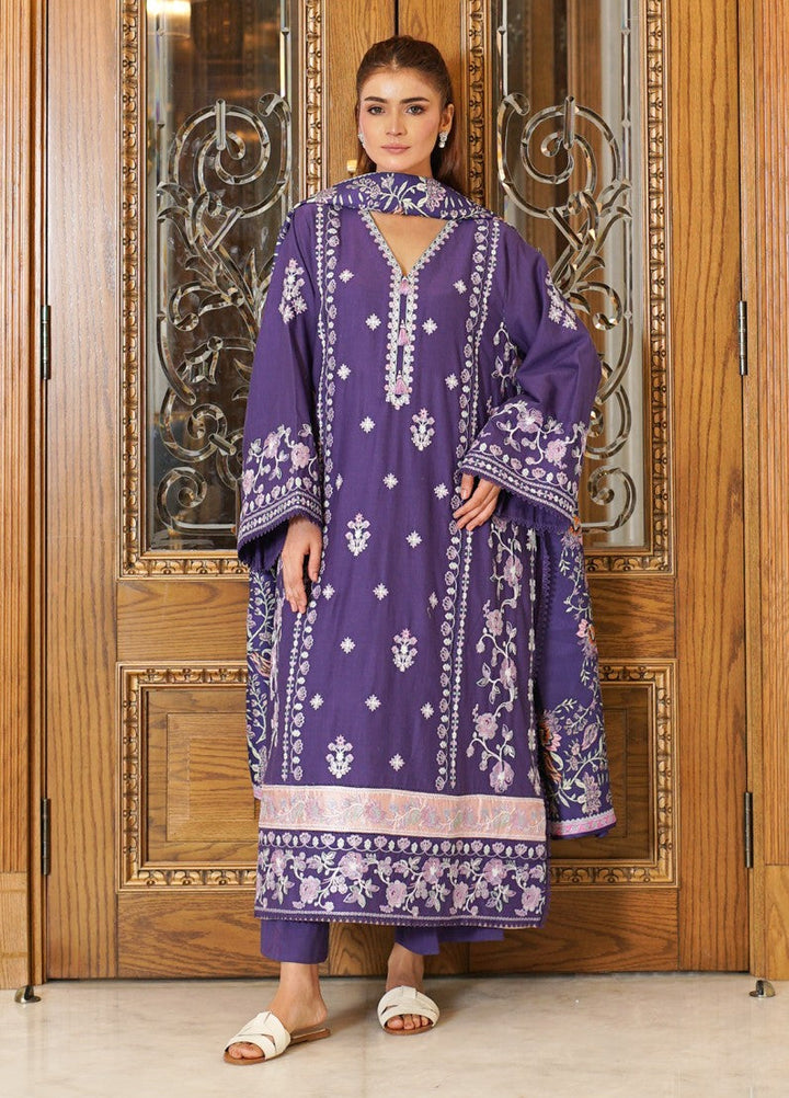Zyna Unstitched Embroidered Khaddar 3 Piece Vira - Winter Collection