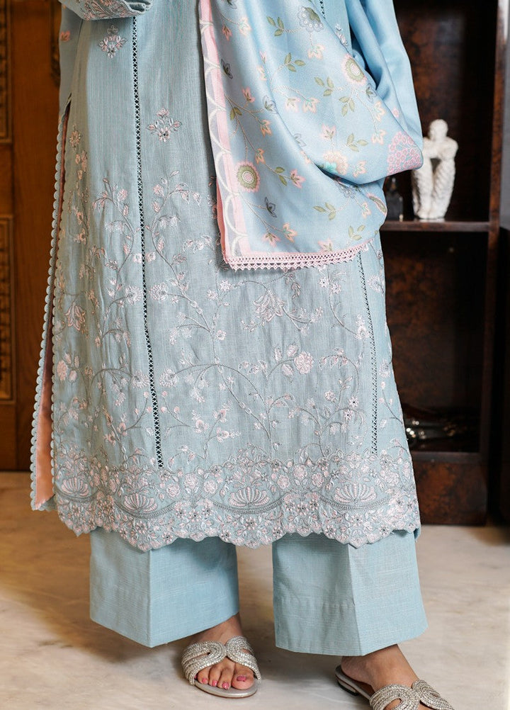 Zyna Unstitched Embroidered Khaddar 3 Piece Zyral - Winter Collection