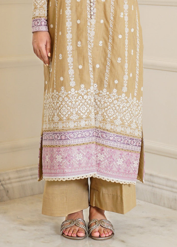 Zyna Unstitched Embroidered Khaddar 3 Piece Ivra - Winter Collection