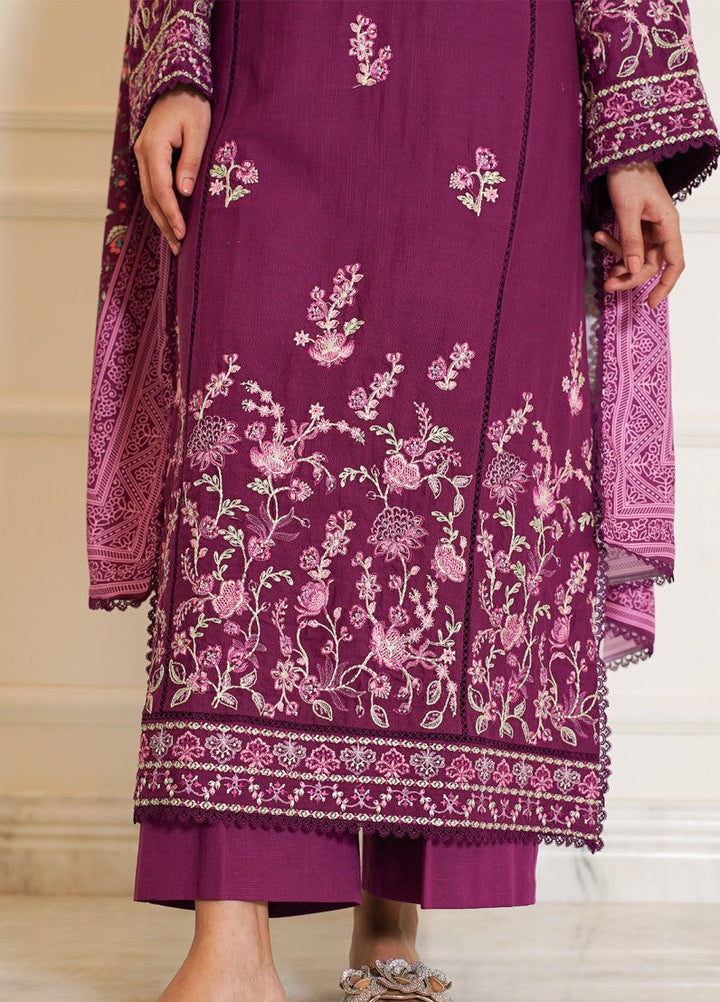 Zyna Unstitched Embroidered Khaddar 3 Piece Zyra - Winter Collection