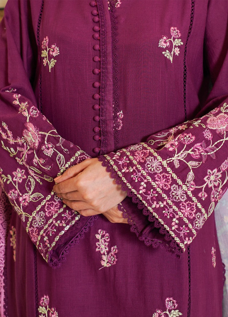 Zyna Unstitched Embroidered Khaddar 3 Piece Zyra - Winter Collection