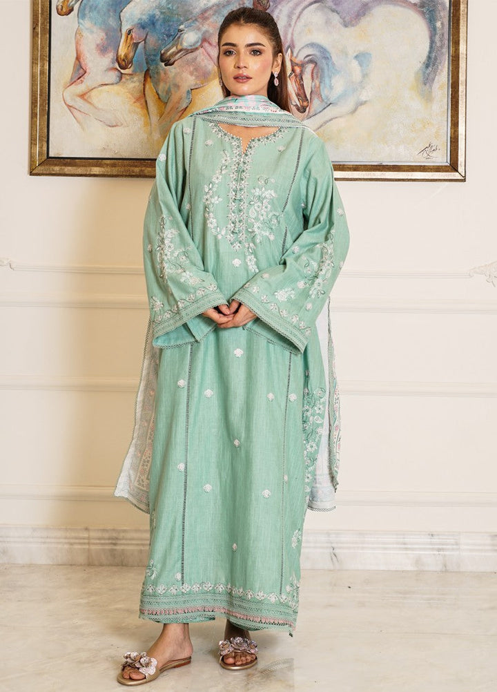 Zyna Unstitched Embroidered Khaddar 3 Piece Azyra - Winter Collection