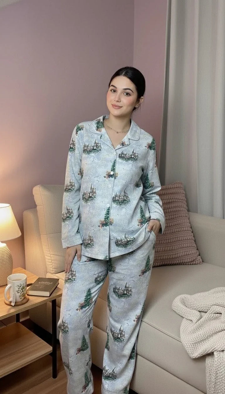 Urban Cut RTW Printed Fleece Co-Ord Sets Suit C-5 - Casual Collection