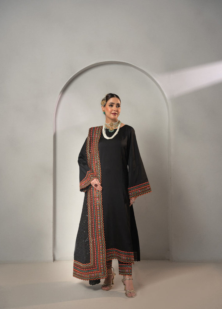 Dilkash by Fozia Khalid Pret 3 Piece Shamooz Silk Zehnaseeb - Festive Collection