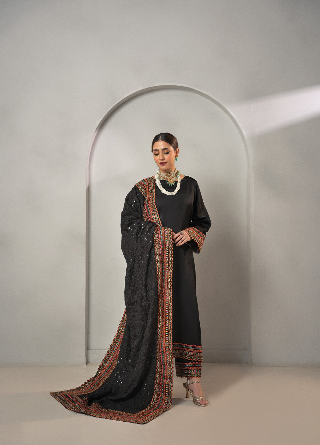 Dilkash by Fozia Khalid Pret 3 Piece Shamooz Silk Zehnaseeb - Festive Collection