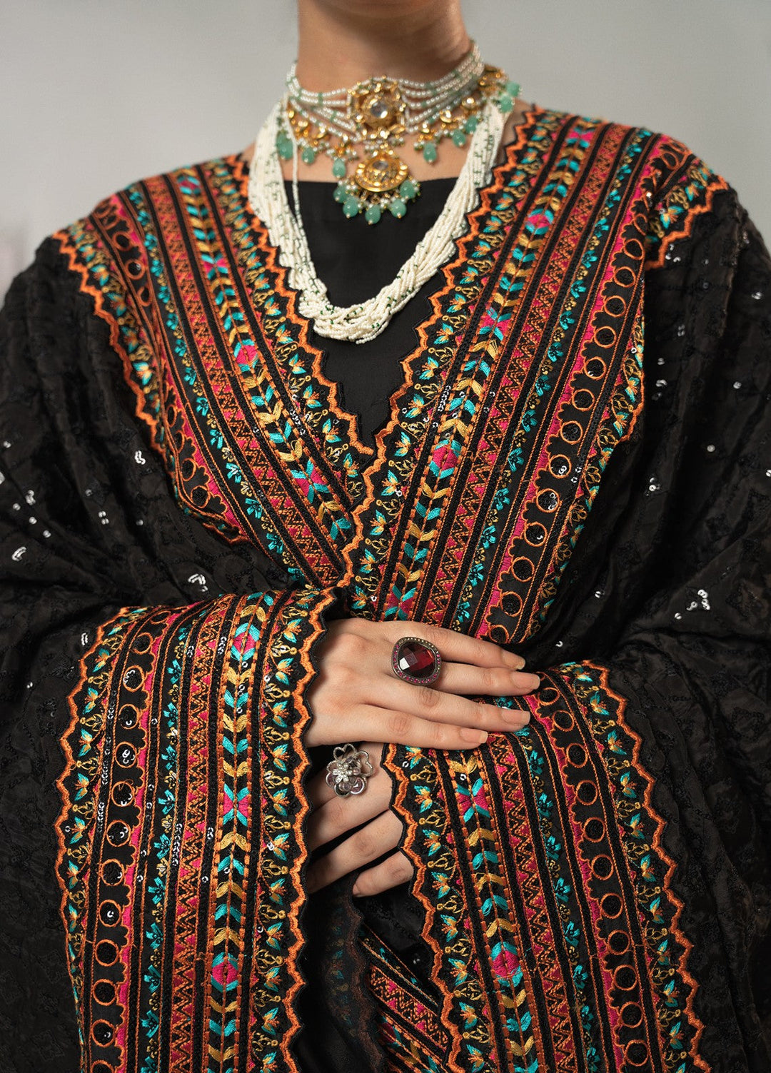 Dilkash by Fozia Khalid Pret 3 Piece Shamooz Silk Zehnaseeb - Festive Collection