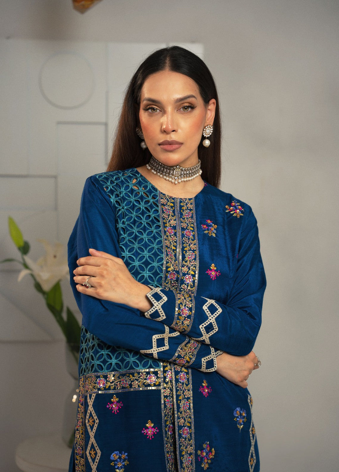 Dilkash by Fozia Khalid Pret 3 Piece Sheesha Silk Laraib - Festive Collection
