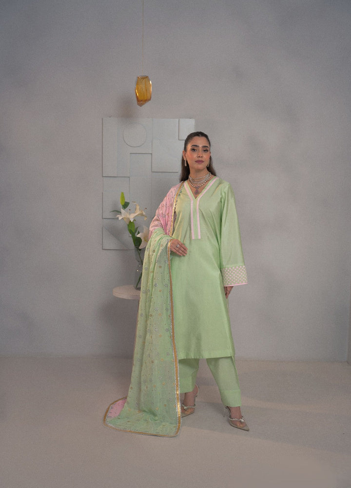 Dilkash by Fozia Khalid Pret 3 Piece Sheesha Silk Alaya - Festive Collection