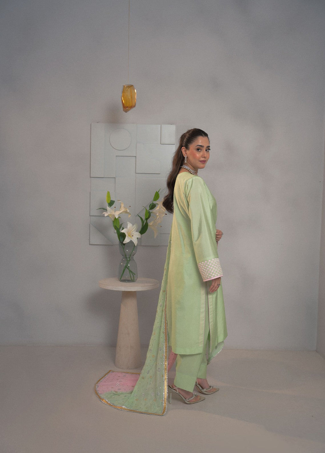 Dilkash by Fozia Khalid Pret 3 Piece Sheesha Silk Alaya - Festive Collection