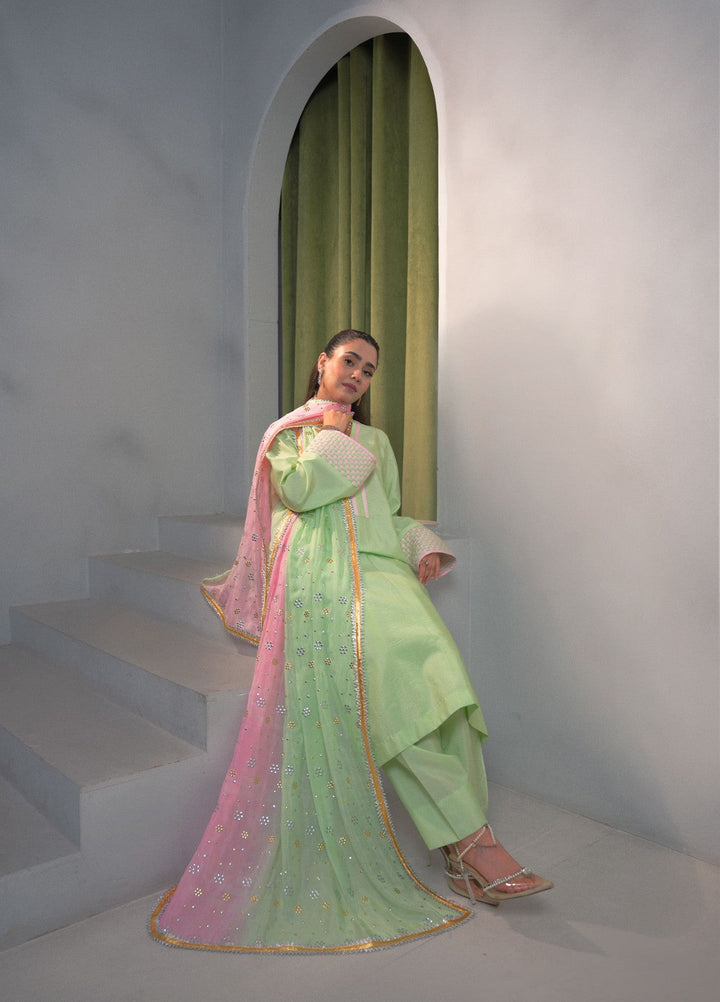 Dilkash by Fozia Khalid Pret 3 Piece Sheesha Silk Alaya - Festive Collection