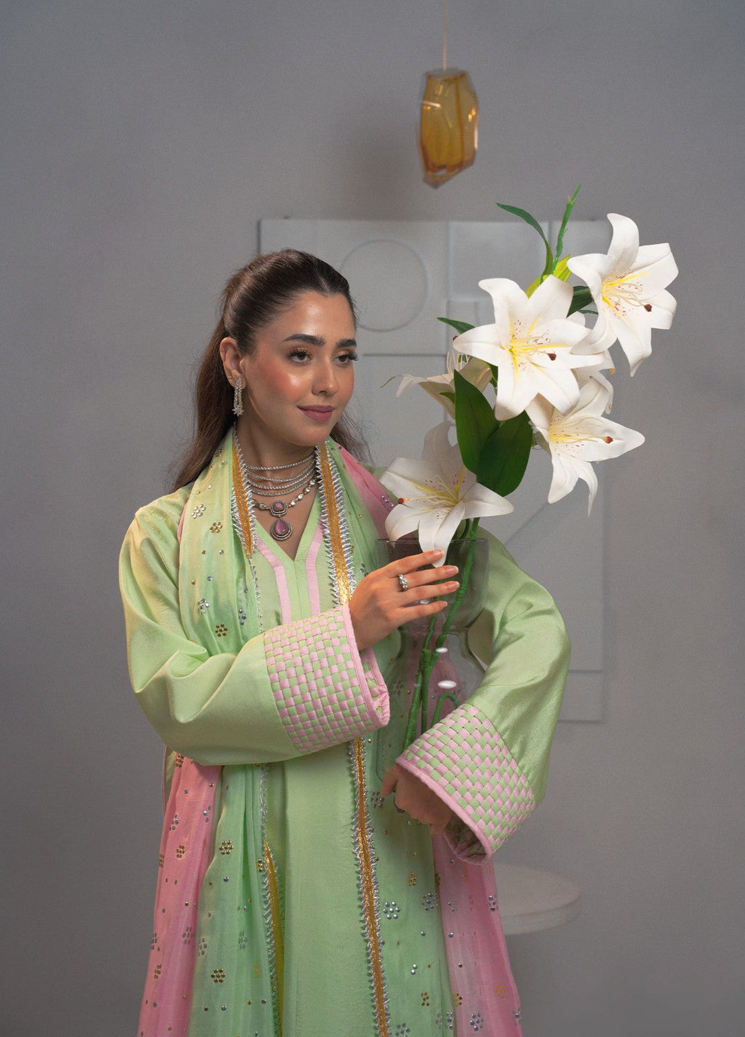 Dilkash by Fozia Khalid Pret 3 Piece Sheesha Silk Alaya - Festive Collection