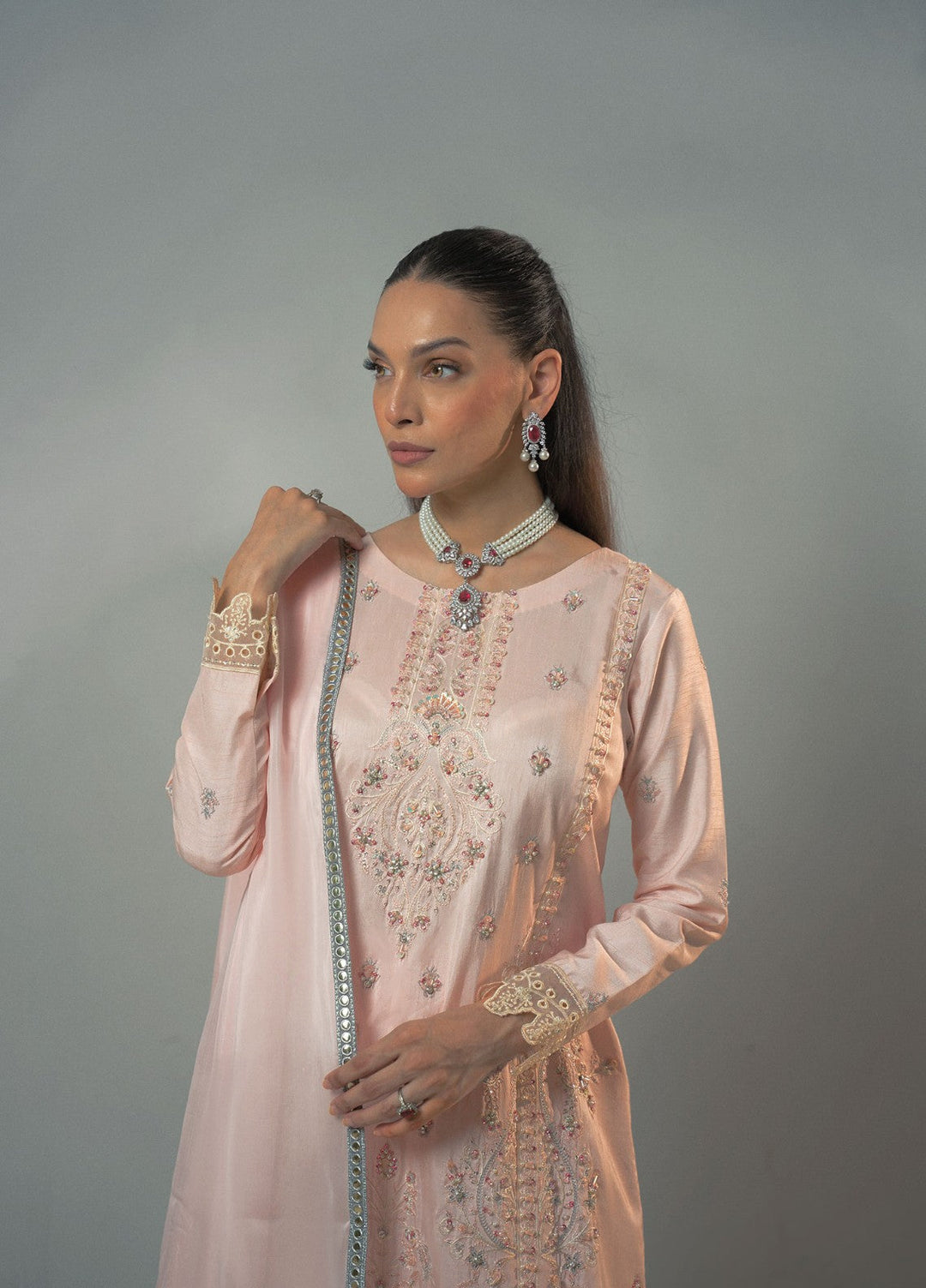 Dilkash by Fozia Khalid Pret 3 Piece Sheesha Silk Miraa - Festive Collection