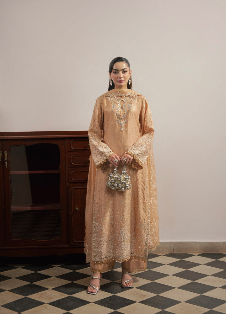 Amelia by Scherezade Women Pret Luxury Ramen Silk 3 Piece Coco - Festive Collection