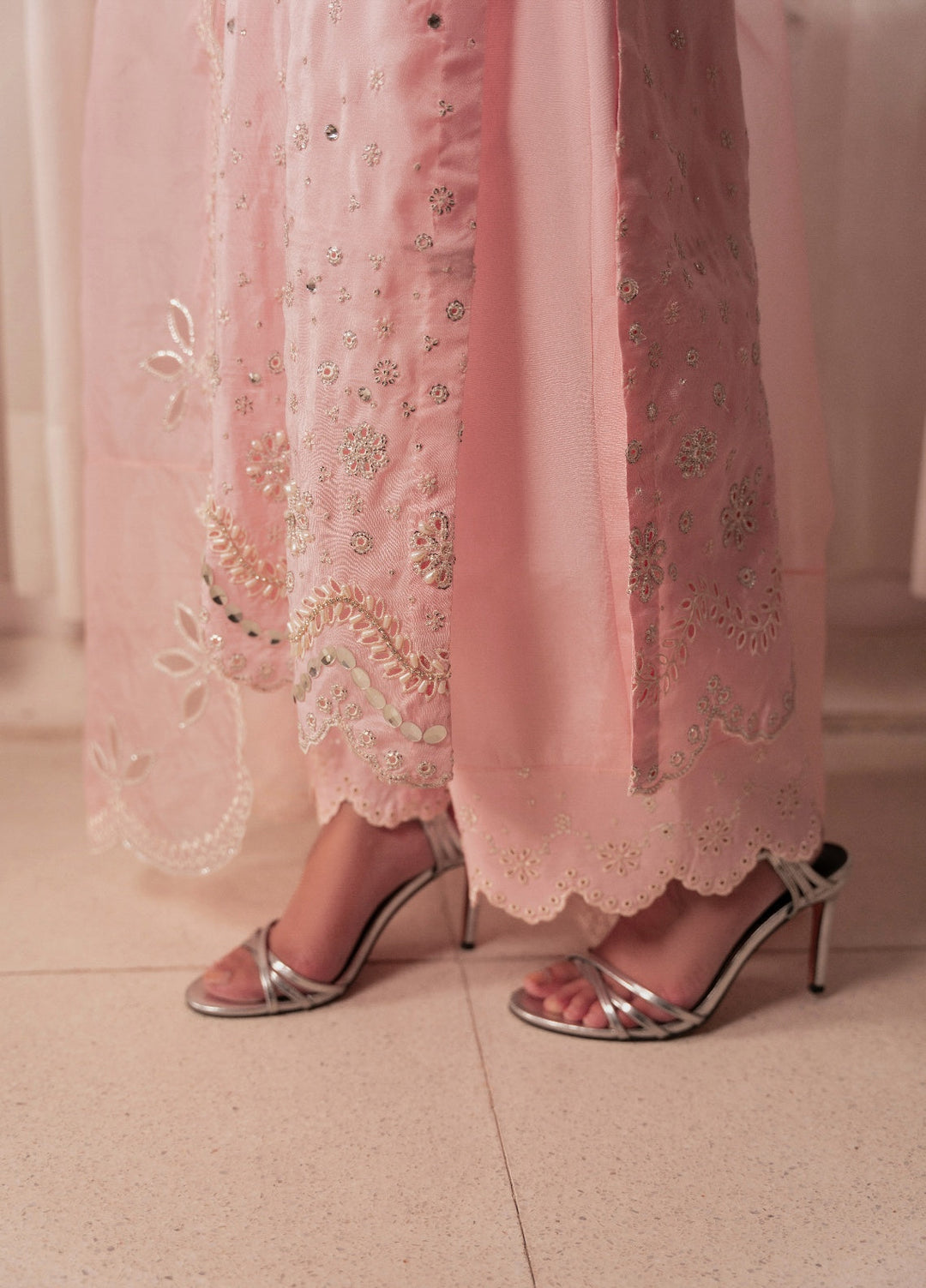 Amelia by Scherezade Women Pret Luxury Ramen Silk 3 Piece Blossom - Festive Collection