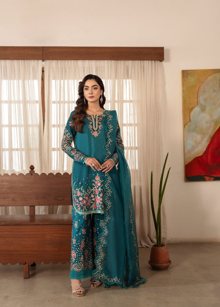 Amelia by Scherezade Women Pret Luxury Ramen Silk 3 Piece Zoe - Festive Collection