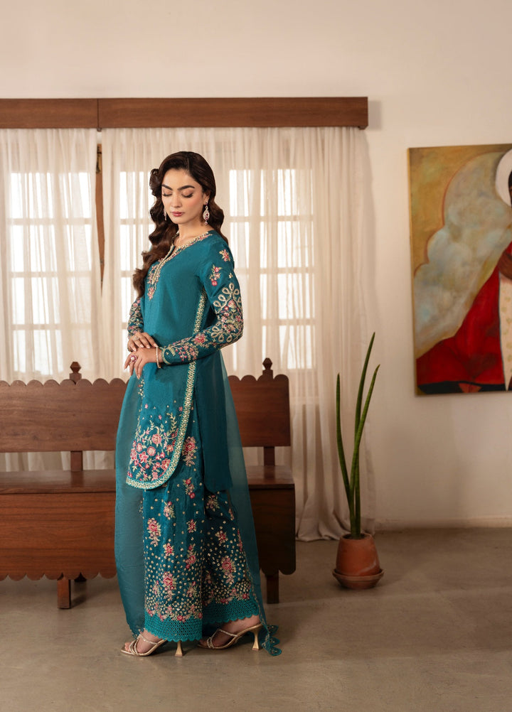 Amelia by Scherezade Women Pret Luxury Ramen Silk 3 Piece Zoe - Festive Collection