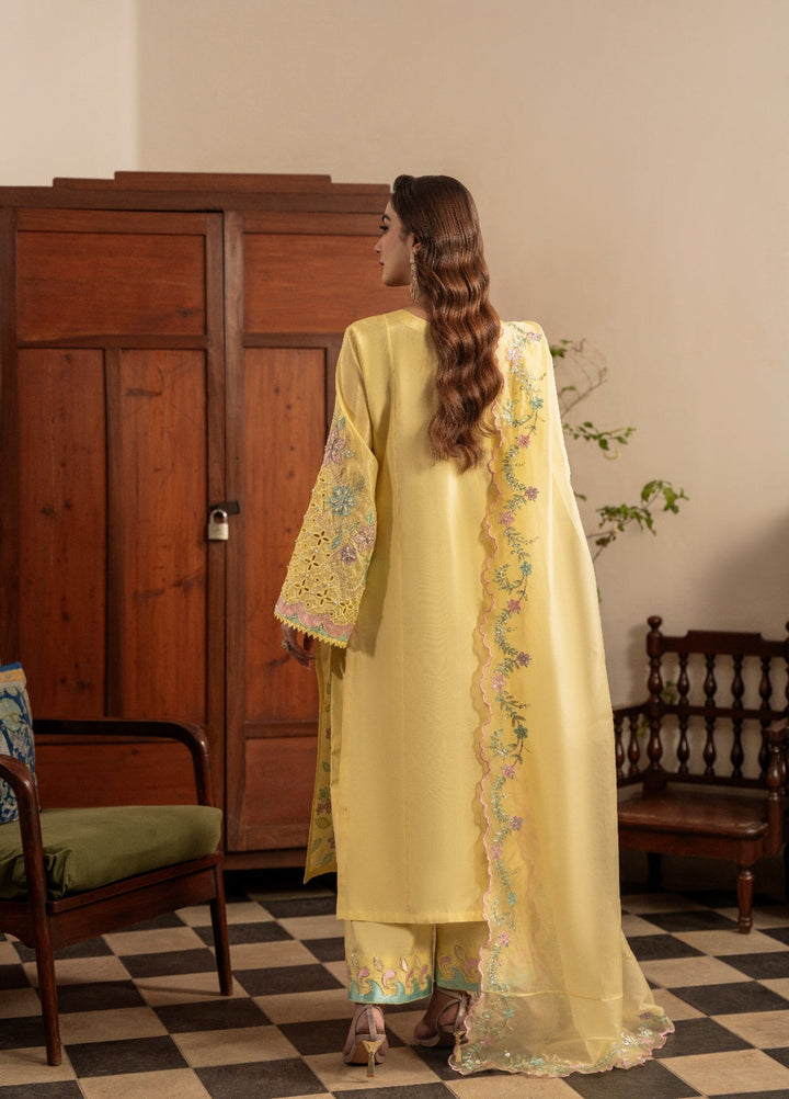 Amelia by Scherezade Women Pret Luxury Ramen Silk 3 Piece Buttercup - Festive Collection