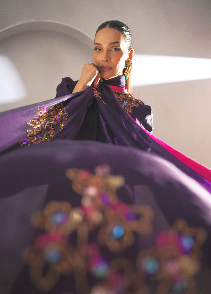 Dilkash by Fozia Khalid Pret 3 Piece Sheesha Silk Zarqash - Festive Collection