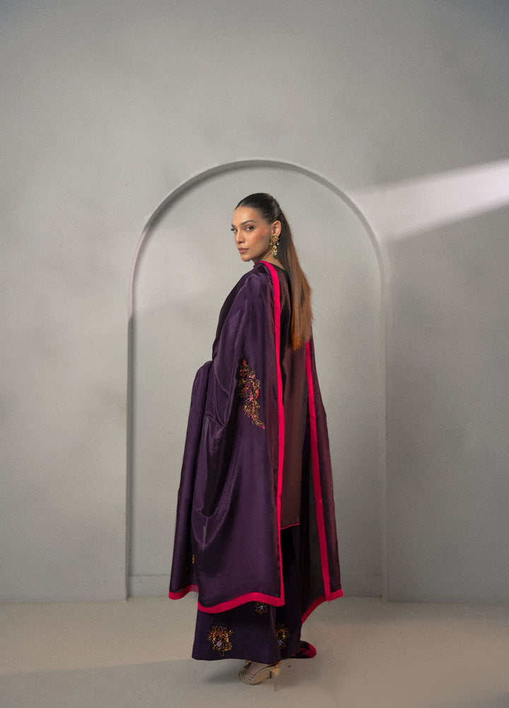 Dilkash by Fozia Khalid Pret 3 Piece Sheesha Silk Zarqash - Festive Collection