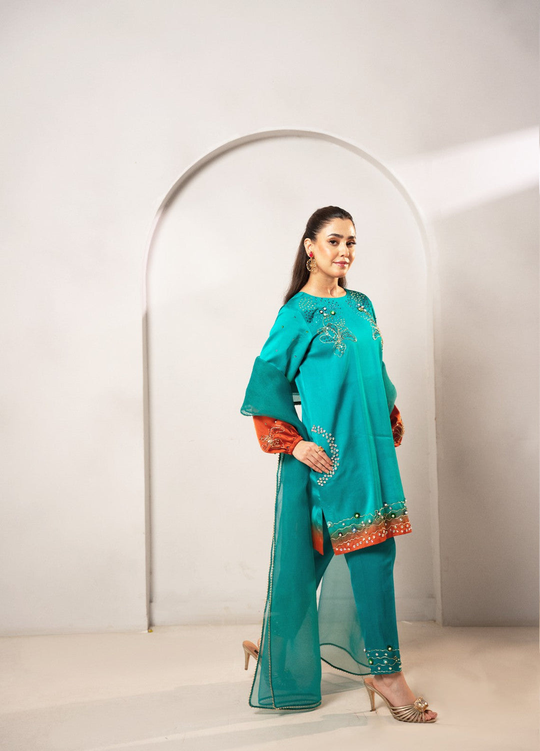 Dilkash by Fozia Khalid Pret 3 Piece Sheesha Silk Nawal - Festive Collection