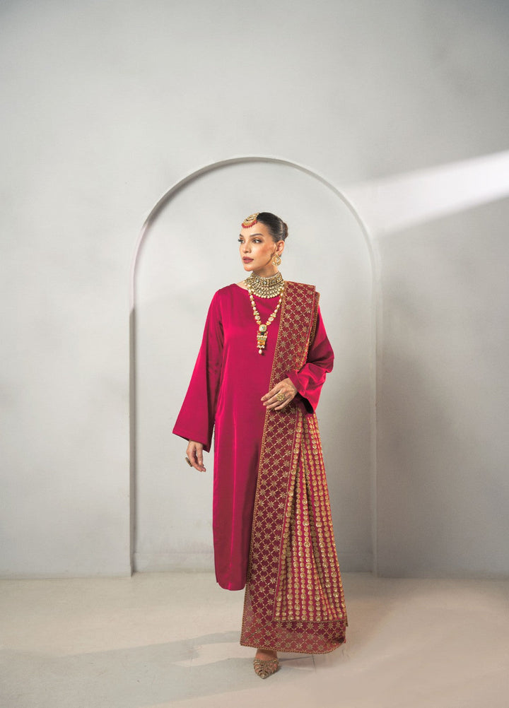 Dilkash by Fozia Khalid Pret 3 Piece Shamooz Silk Gullbahar - Festive Collection